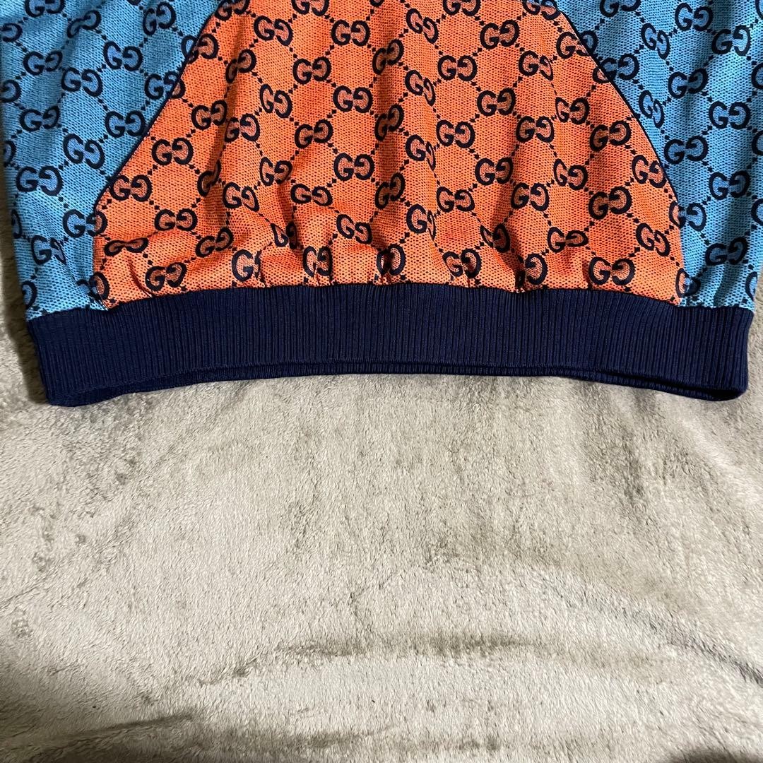 GUCCI GG all-over print hoodie Half Zip Technical jersey
