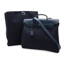 HERMES Hermes Aile Bag MM Handbag 2WAY Shoulder Bag Shoulder Carry Toile Officie