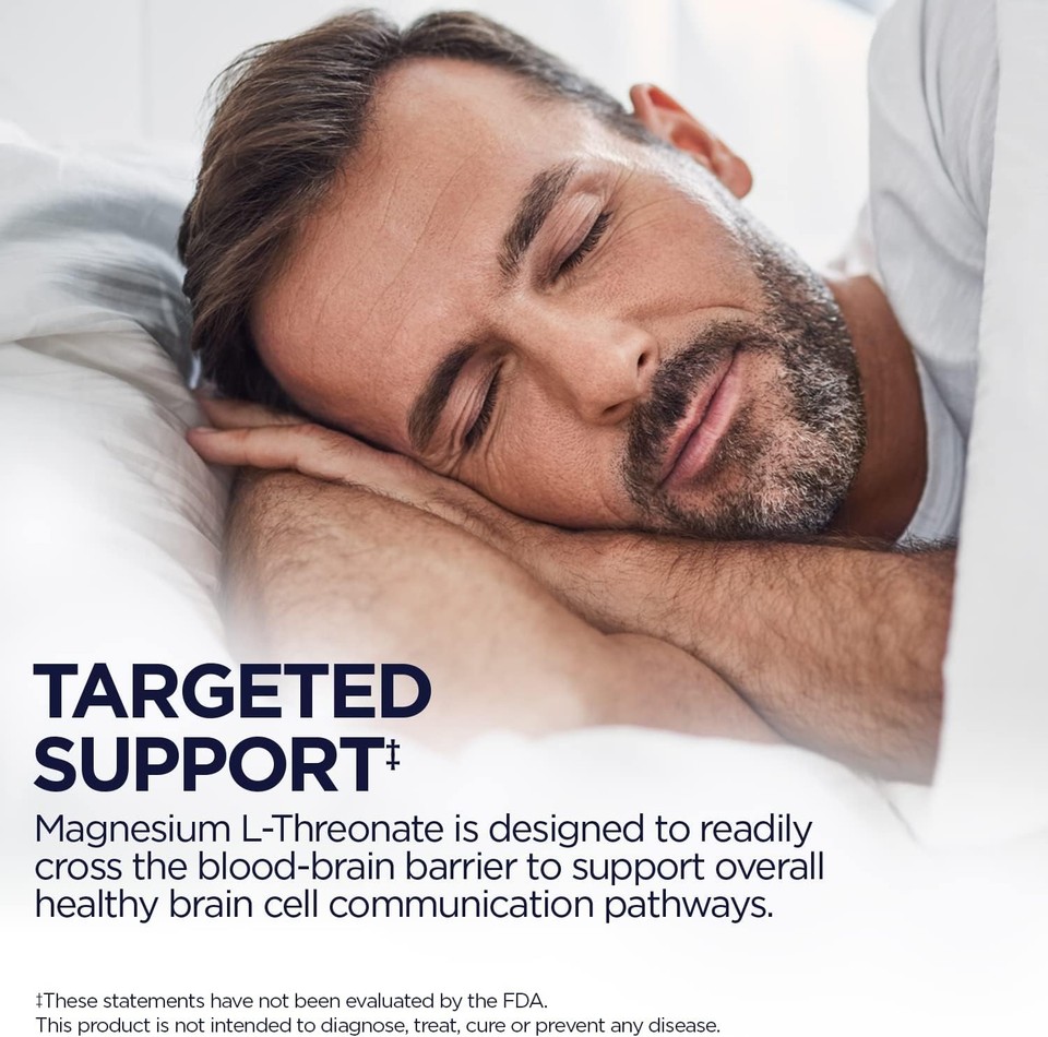Magnesium L-Threonate Integratore Integratore Magnesium L-Threonate 2000mg - Supporta Memoria, Concentrazione E Sistema Nervoso - 60 Capsule Concentrazione E Sonno - Foto 6