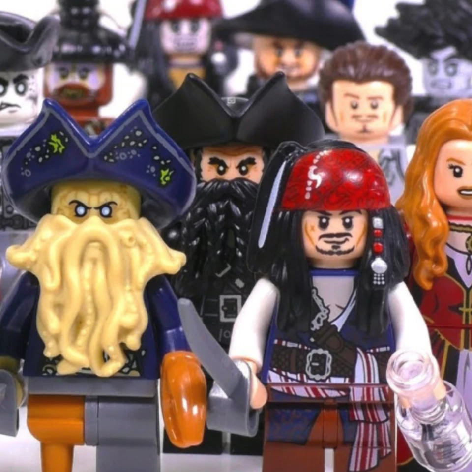 Lote de 6 minifiguras Lego de Piratas del Caribe minifiguras de Davy Jones Will Turner Foto 3 de 4