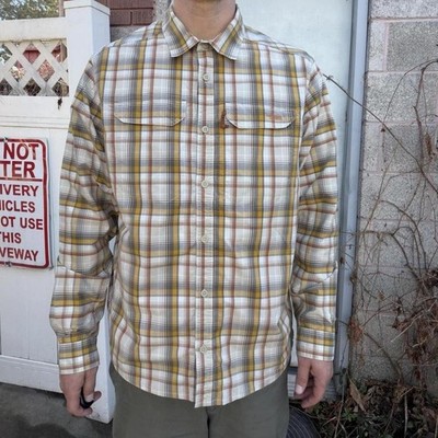 Sitka Gear Globetrotter Shirt LS Mens XL Plaid Button Down EUC