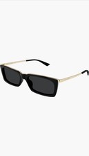 Saint Laurent SL766 001 Black/Gold/Black 57-17-145 Sunglasses New Authentic