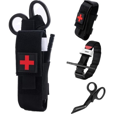 Tourniquet Set Schwarz: Molle System, , Schneller Zugriff