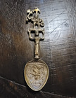 Gold Decorative Collectible Spoon with Figural Handle, Hindu Deity Design — photo 1