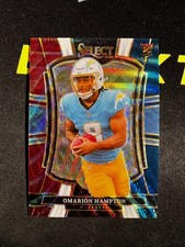OMARION HAMPTON - 2025 Select Premier Rookie - Tri-Color Prizm # /299