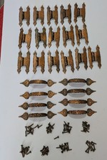  8 Pulls, 16 Hinges, 81 Screws ,Salvaged Cabi...