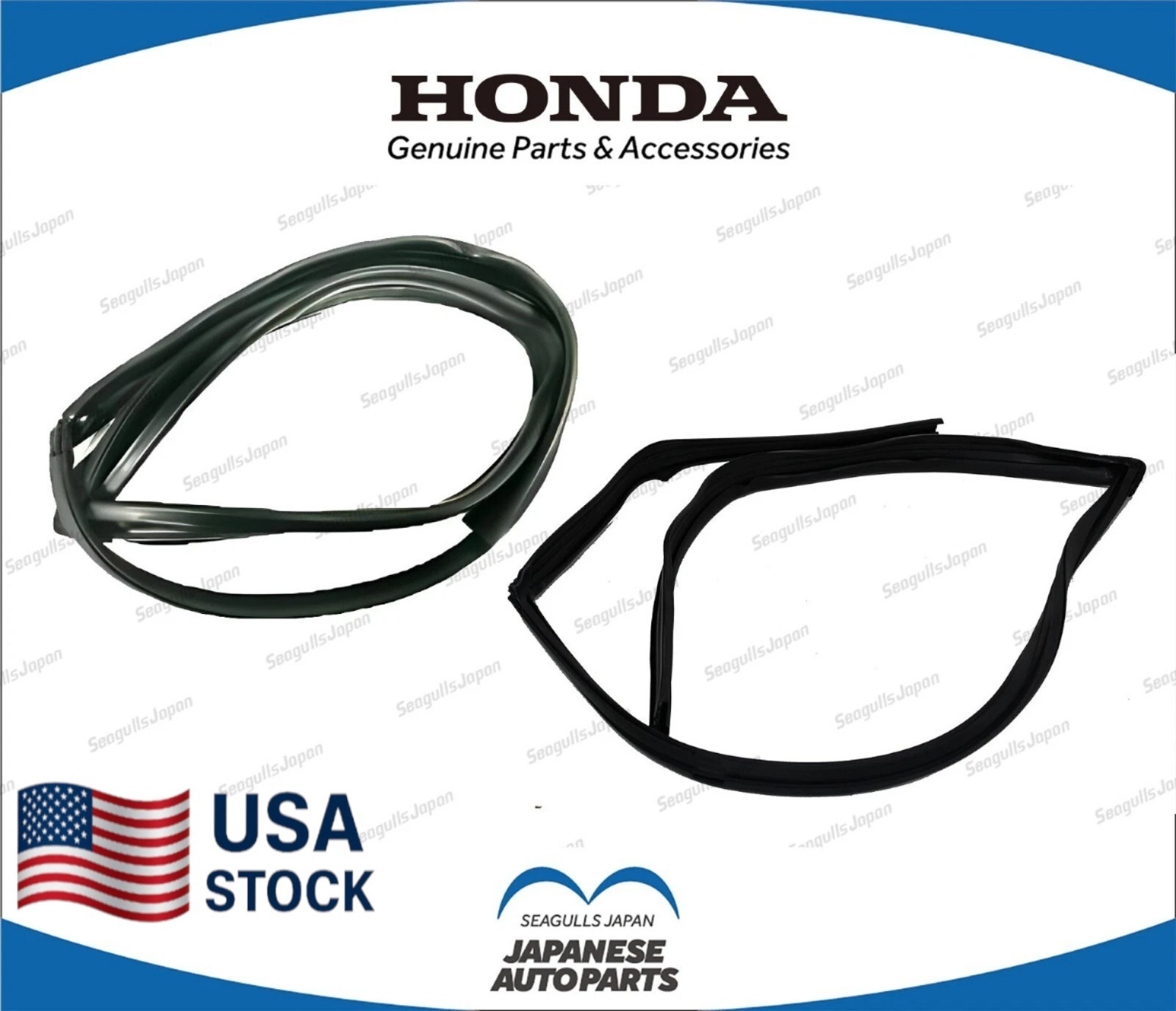 HONDA Genuine OEM CIVIC EK# 2D 3D 96-00 Front Door Run Channel Right & Left