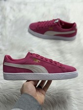 Puma Suede Classic XXI Trainers Pink White Mens 374915-99 NEW Multi Sz