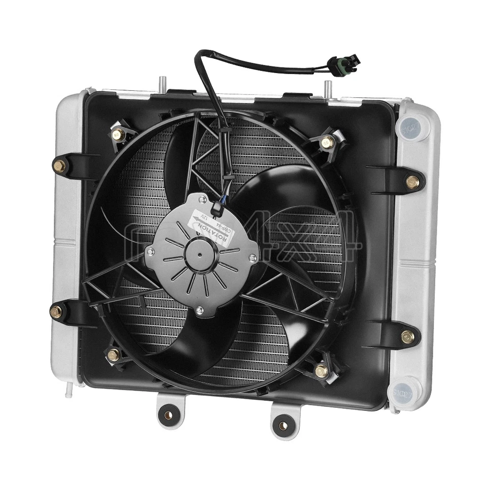 Radiator and Cooling Fan For Polaris Sportsman 700 EFI 2004 2005 2006 2007 2008 - Image 3 of 4