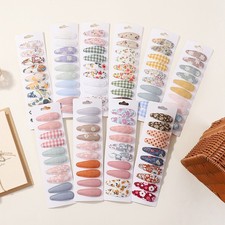Small Floral Girl Hair Clip Set Cute Fresh BB Clip Fashion Hair Accessories