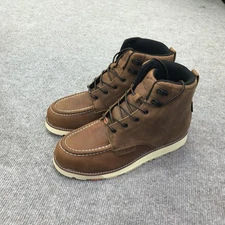 Brunt Marin Boots Mens Size 12 Brown Leather Work Moc Toe EH Safety Non Slip