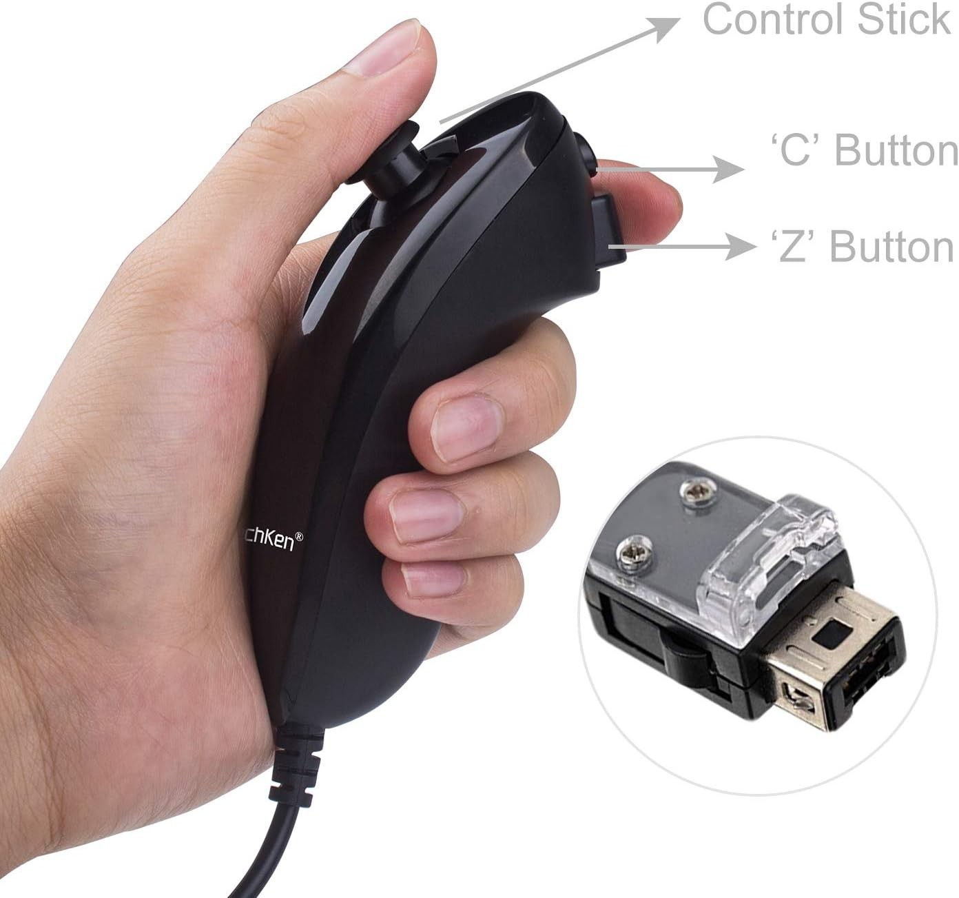 Motion Plus Wii Controllers 2Packs with Nunchucks, Wii Remote Controllers Com...