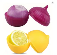 1pc Lemon & Onion Shaped Food Saver Container Multipurpose Durable