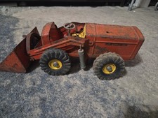 Vintage NYLINT Front-End Hough Payloader Construction Red  Yellow Pressed Steel