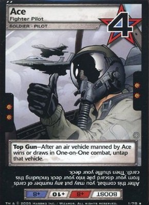 Ace, Fighter Pilot - Armored Strike - G.I. Joe TCG