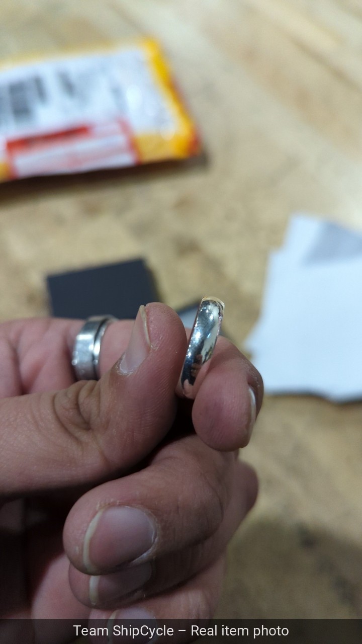 with packaging Solid 925 Sterling Silver Domed Pl… - image 13