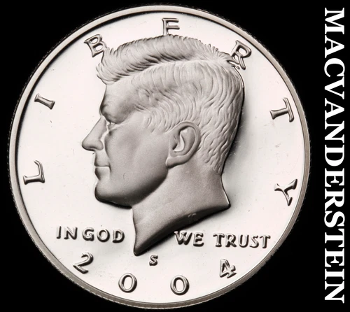2004-S Silver Kennedy Half Dollar - Choice Gem Proof  Lustrous  #i7682