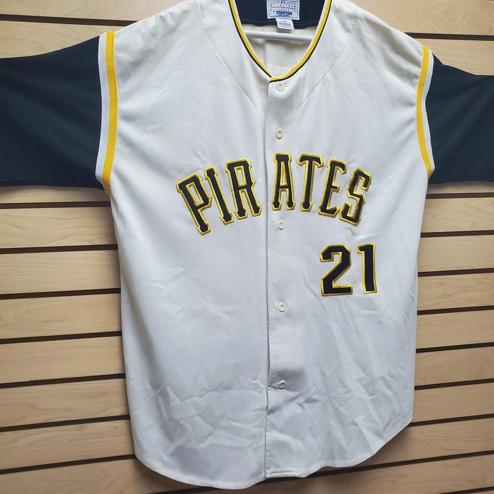 Vintage Roberto Clemente Starter MLB Jersey Men's XL PITTSBURG PIRATES - Image 3 of 4
