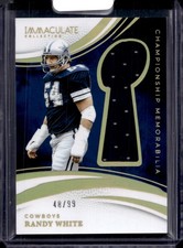 2025 Panini Immaculate Championship Memorabilia Randy White #CM-RWE #/99