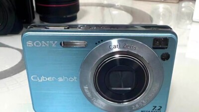 Sony Cybershot DSC-W120 7.2MP CCD Vintage Digital Camera - 100