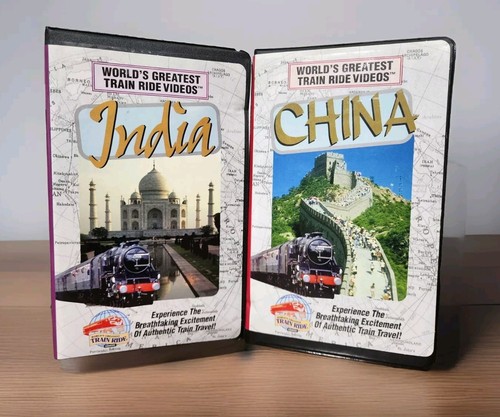 World's Greatest Train Ride Videos India & China VHS