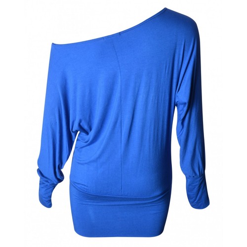 WOMEN'S BATWING BAGGY TOP JUMPER JERSEY LADIES LONG SLEEVE OFF SHOULDER TOP SIZE - Picture 12 of 29