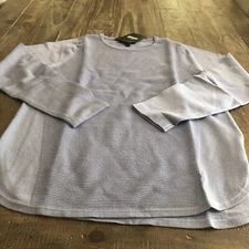 GG Collection Long Sleeve Crew Neck Sweatshirt Blue Size S