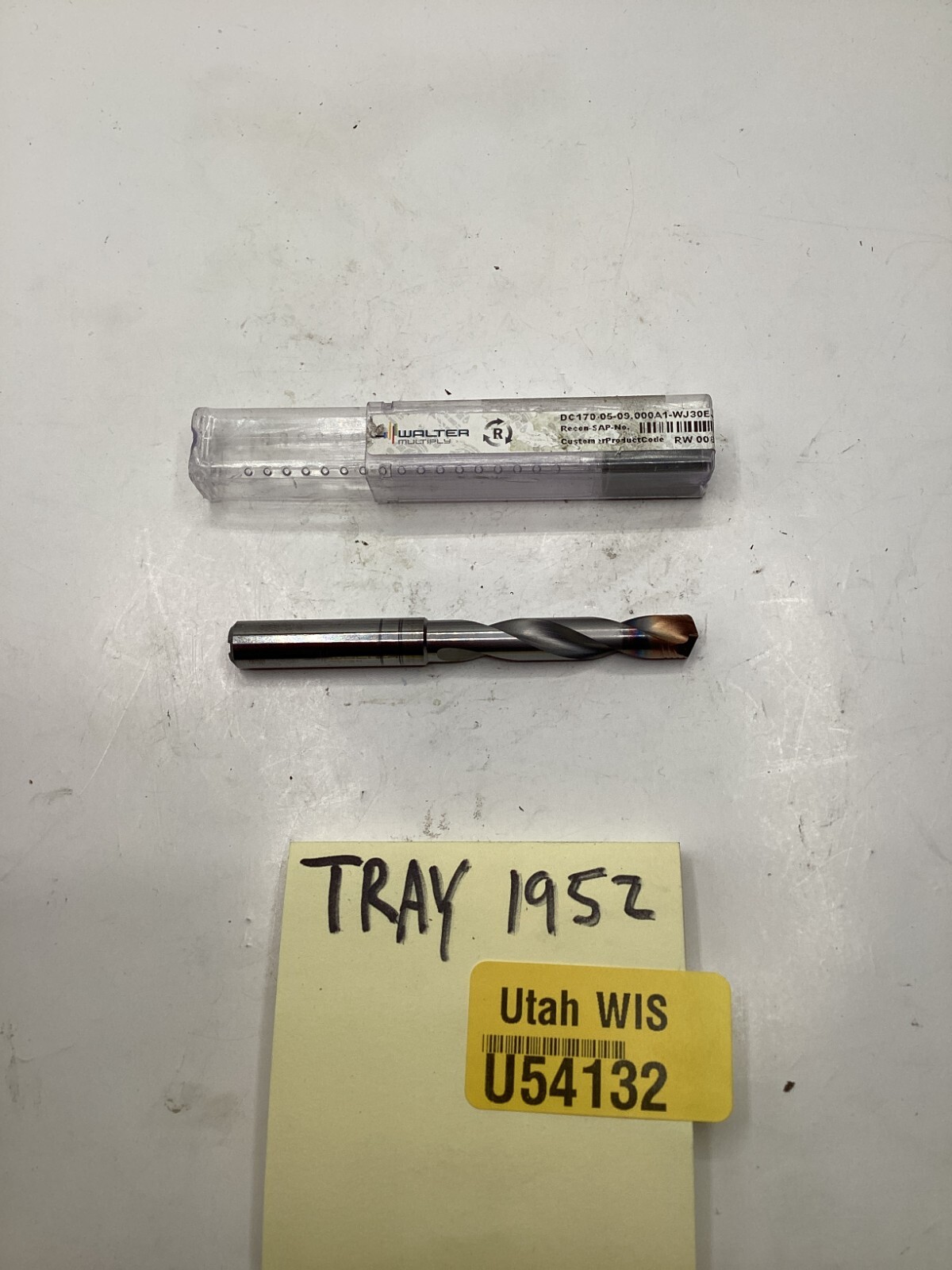 WALTER DC1700509.000A1WJ30EJ Jobber Length Drill Bit, 9 mm Drill Bit