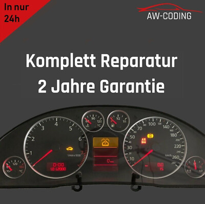 Audi A6 4B Komplett Reparatur Generalüberholt Pixelfehler Tacho Kombiinstrument