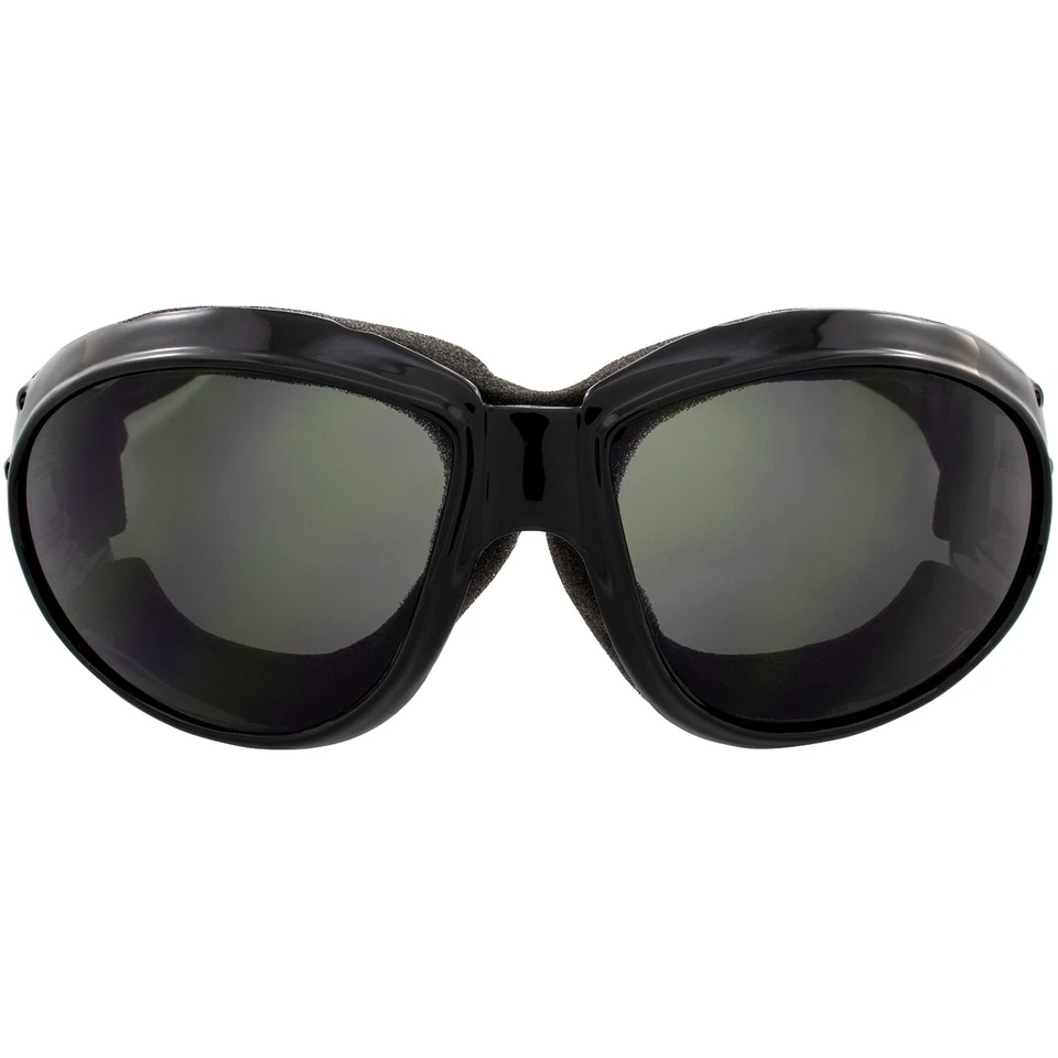 3 pares de gafas Global Vision Eliminator negras con lentes transparentes de humo y azul Foto 4 de 4