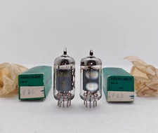 EF86 Z729 Tungsram Hungary RIA 9r1 same codes matched pair,year 1962 NOS NIB