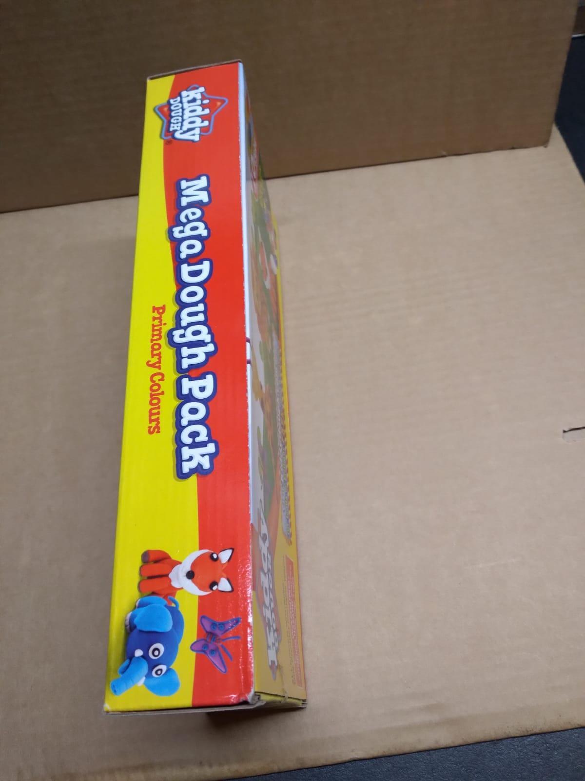 PLAY KIDDY DOUGH CHILDREN MEGA MODELLING PACK PRIMARY RAINBOW COLOURS