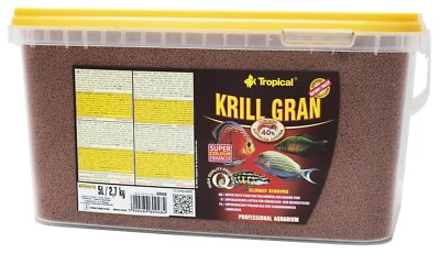 Tropical Krill Gran 5L Fischfutter Granulat 40% Krill Süß- und Meerwasserfische