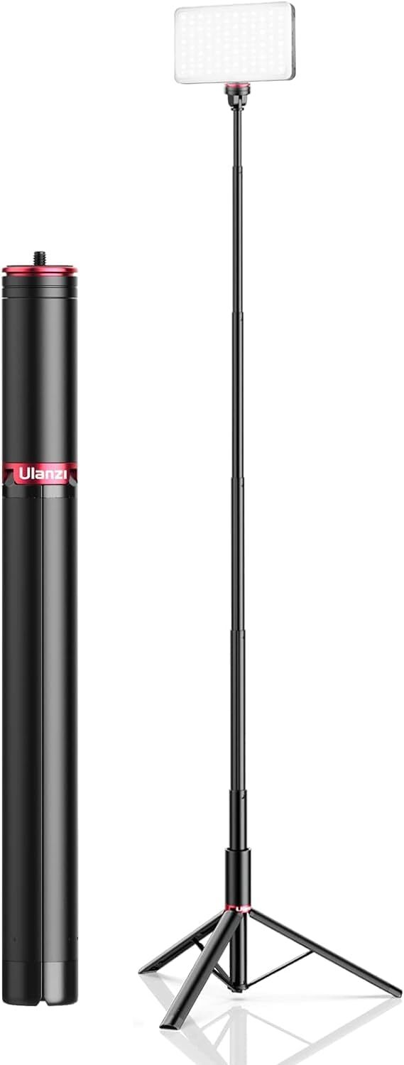 Ulanzi MT-54 Portable Adjustable 5ft Light Stand Tripod, Height 2ft to 5ft, M...