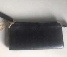 Image of NEW ACCESSORIZE Clutch Bag, Black Gold, Party Evening Cruise, NWT