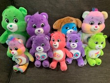 Lot Of 9 Vintage Care Bears Plush TOGETHERNESS Share GOOD LUCK Love A Lot GRUMPY