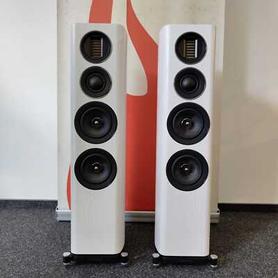 Wharfedale EVO 4.3 3-Wege Lautsprecher (1 Paar Bassreflex White Oak)