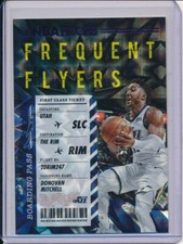 DONOVAN MITCHELL 2020-21 PANINI HOOPS FREQUENT FLYERS PURPLE EXPLOSION HOLO FOIL