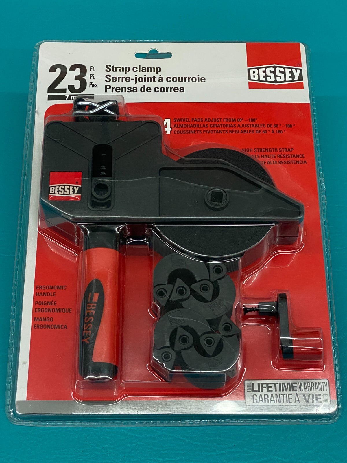 New Bessey Strap Clamp Furniture Frame Woodworking Strapping 23 ft