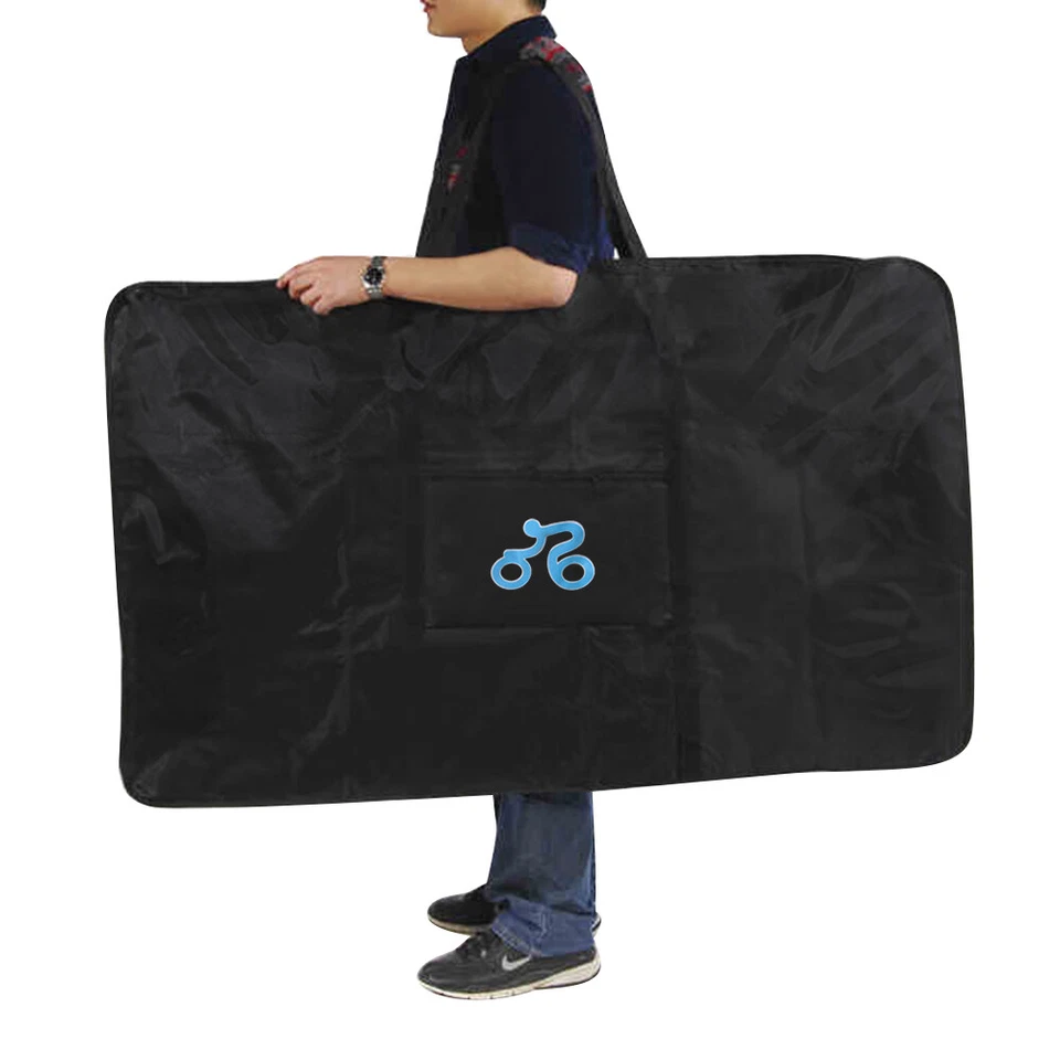 26-29"Bike Travel Bag Transport Case Luggage Carry Folding Bicycle Storage Black - Image 2 of 4