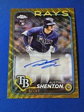 2024 Topps Chrome Update Austin Shenton GOLD Wave Refractor Rookie AUTO /50 RC