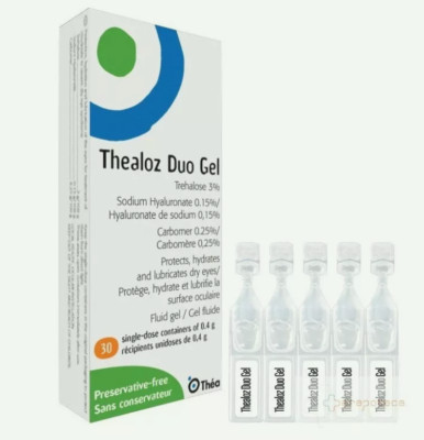 Thealoz Duo Gel 30 Monodoses - Eye Drops for Dry Eyes Thealoze Thea.