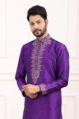 Indian Mens Designer Wedding Bollywood Party Wear Designer Ethnic Kurta