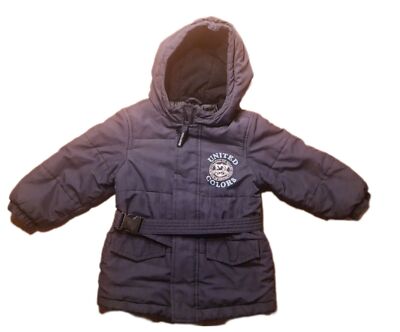 Warme Original Kinder Jacke von Benetton Größe 24M 86 92 Blau