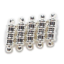 Magnetic Barrel Clasps 5 Sets Brass Connectors Jewelry Bracelet Closure Silver