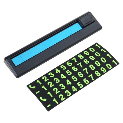 Car Mobile Phone Number Plate Car Parking Number Temporary Stop Sign Decoration