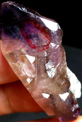 19g WOW!Super Seven Skeletal Amethyst Quartz Crystal & Moving water bubble N161