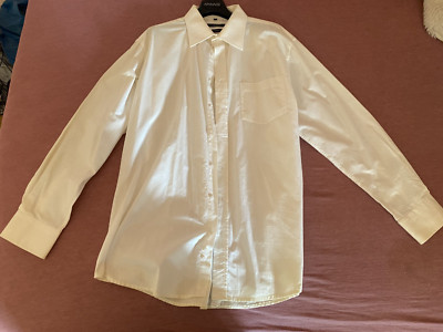 C. Comberti - Herrenhemd, weiß, langarm, Größe XL (43/44), bügelleicht