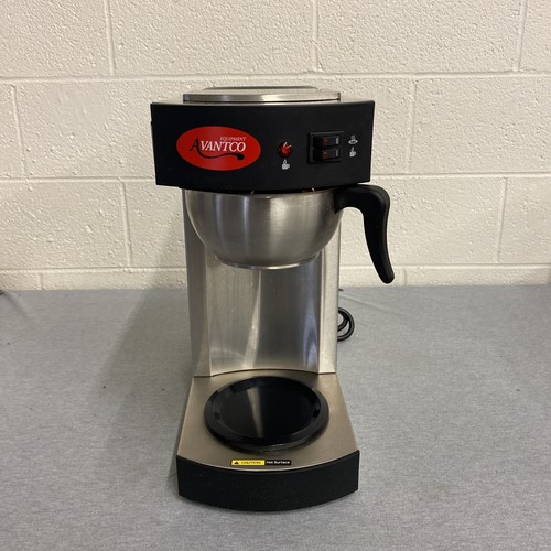 Avantco C10 12-Cup Pourover Dual Warmers Commercial Coffee Maker - Stainless