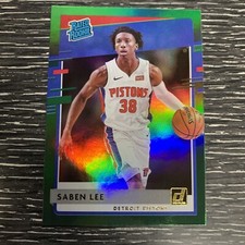 2020-21 Donruss Green Flood #221 Saben Lee 1BA